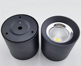 Round Dimmable COB LED Downlights 7W 9W 12W LED Ceiling Spot lights AC85~265V LED Ceiling Lamps Warm/Cold White Indoor Lighting