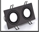 Bright Square Recessed LED Dimmable Square Downlight COB 7W 10W 14W 20W Black LED Spot light Ceiling Lamp AC 110V 220V