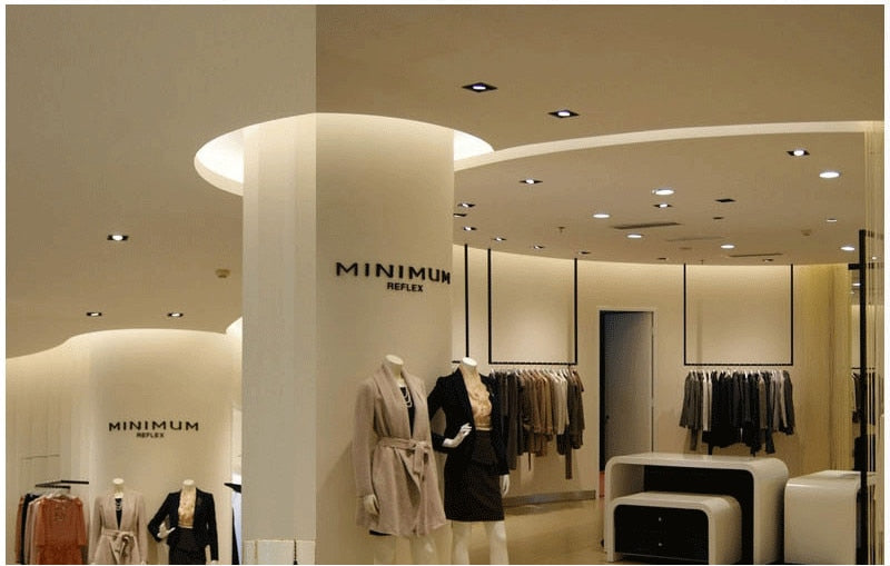 Bright Square Recessed LED Dimmable Square Downlight COB 7W 10W 14W 20W Black LED Spot light Ceiling Lamp AC 110V 220V