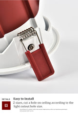 DBF 2021 New Deep-Glare LED Ceiling Spot Light 7W 12W 15W Angle Adjustable Dimmable Embedded Downlight for Living room Bedroom