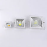 Round/Square Glass LED Downlight Recessed 25W COB LED Panel Light Spot Ceiling Down Light AC85-265V Driver Include