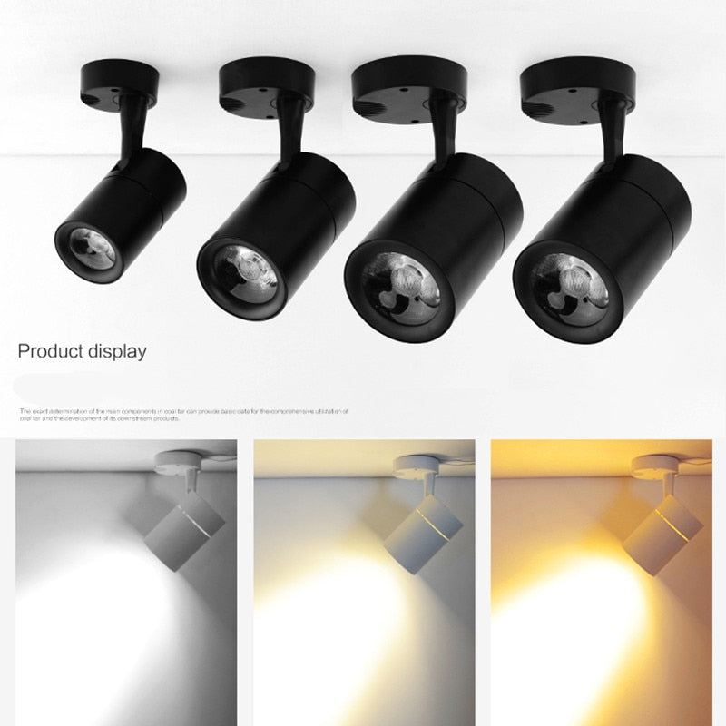 Led COB lamp LED Downlights 7W 12W 20W 30W Surface Mounted LED Ceiling Lamps Spot Light Rotation LED Lamp