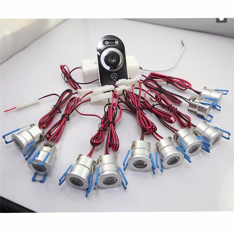 Dimmable 3W 1W MINI LED Home Lighting Living Bedroom LED Spotlight Recessed in LED Downlights +Driver 10pcs/lot