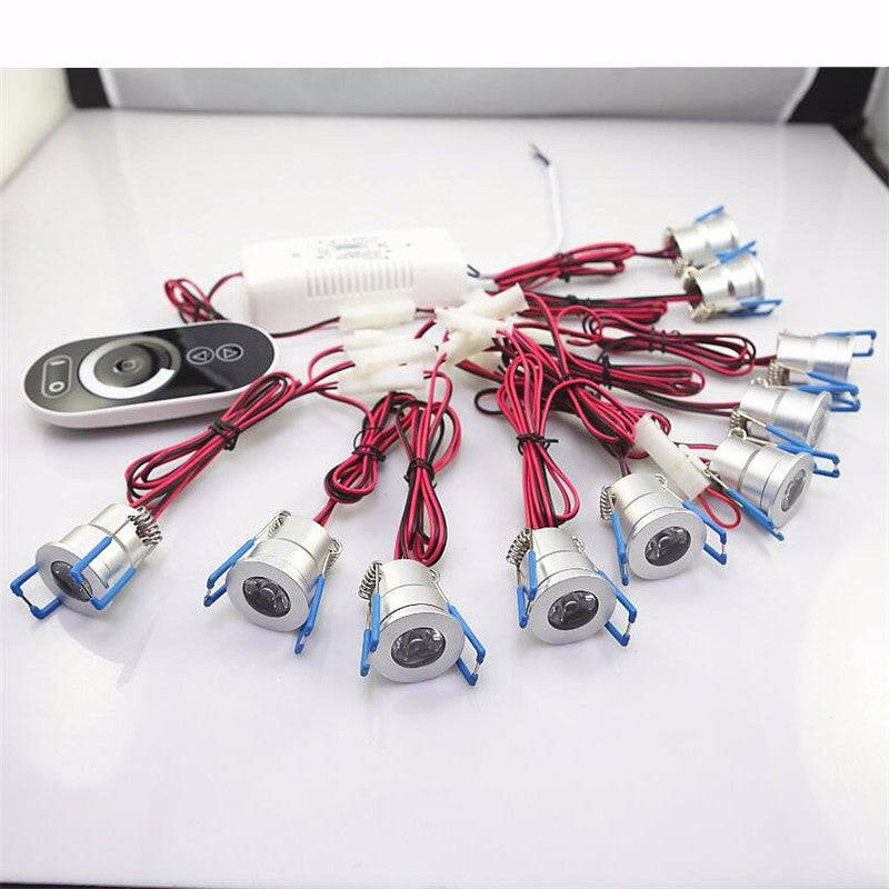Dimmable 3W 1W MINI LED Home Lighting Living Bedroom LED Spotlight Recessed in LED Downlights +Driver 10pcs/lot