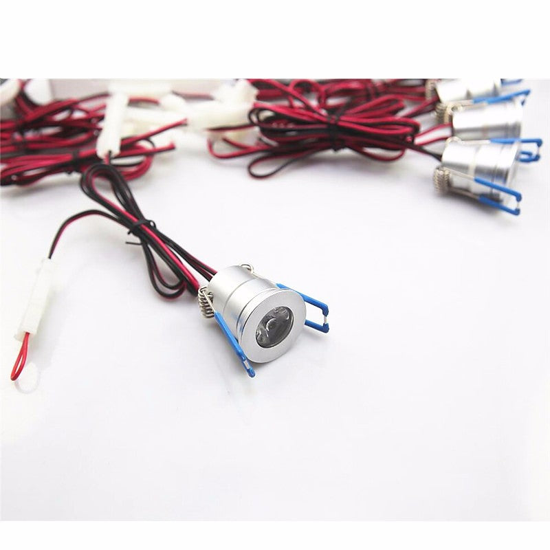 Dimmable 3W 1W MINI LED Home Lighting Living Bedroom LED Spotlight Recessed in LED Downlights +Driver 10pcs/lot