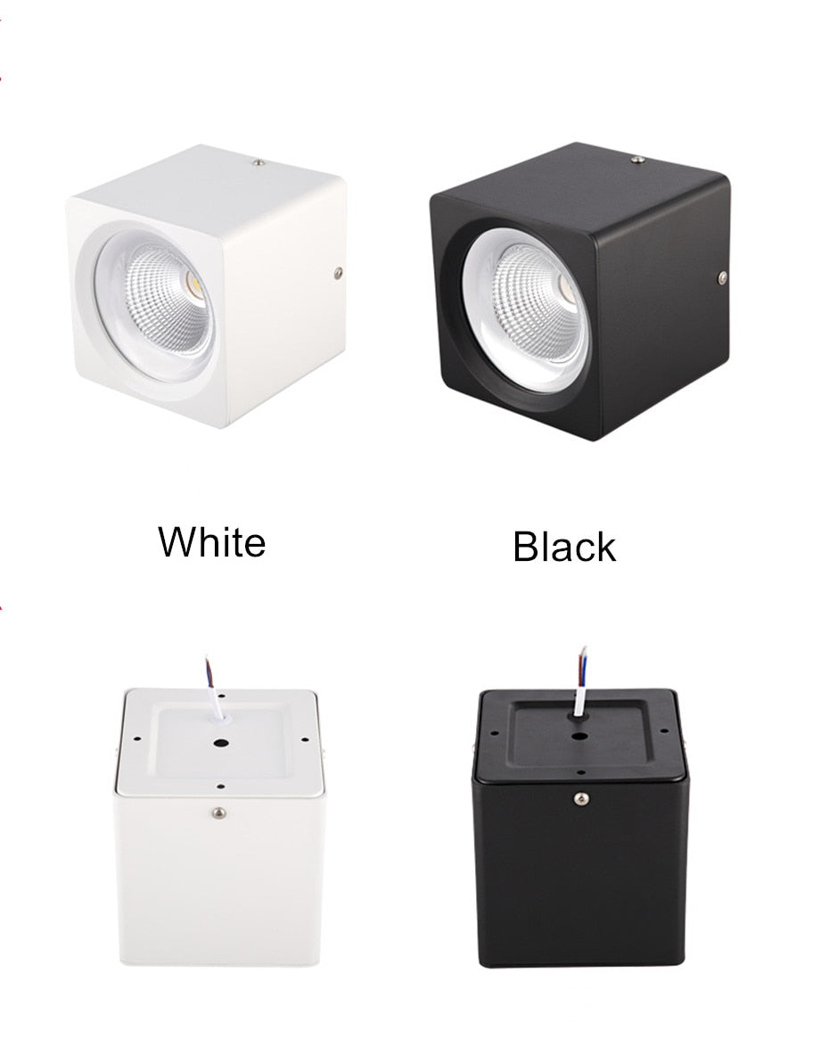 Led Downlight 110V 220V Surface Mounted Ceiling Downlight Spot Led COB 10W 20W Living Room Office Coffee Stores Spot Lighting