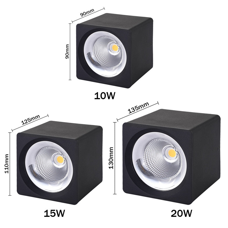 Led Downlight 110V 220V Surface Mounted Ceiling Downlight Spot Led COB 10W 20W Living Room Office Coffee Stores Spot Lighting