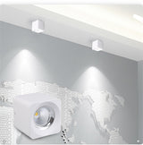 Led Downlight 110V 220V Surface Mounted Ceiling Downlight Spot Led COB 10W 20W Living Room Office Coffee Stores Spot Lighting