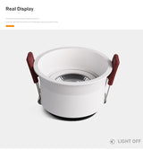 Simple Round Led Light Downlight Recessed Led Lighting 5W 7W 12W 15W Light Spot Anti-glare For Room Stores Office AC110V 220V