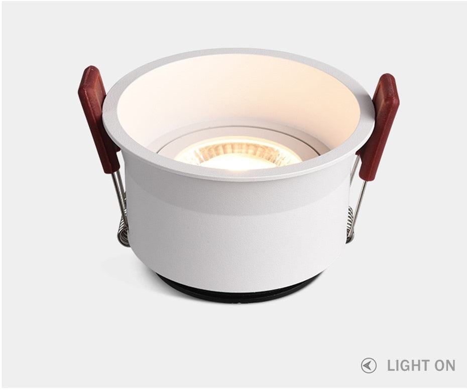 Simple Round Led Light Downlight Recessed Led Lighting 5W 7W 12W 15W Light Spot Anti-glare For Room Stores Office AC110V 220V