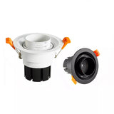 Dimmable 15/45/60 Degree Zoom Focusing 360 Degree Rotation LED COB Downlight 7W 12W 15W 18W LED Downlight Led Light Bulb 110V 220V