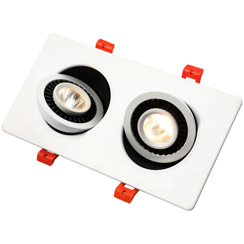 360 Angle Rotatable LED COB Recessed Downlight 10W 14W 20W 24W LED Ceiling Spot Light for Picture TV Background AC110V 220V
