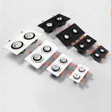 360 Angle Rotatable LED COB Recessed Downlight 10W 14W 20W 24W LED Ceiling Spot Light for Picture TV Background AC110V 220V