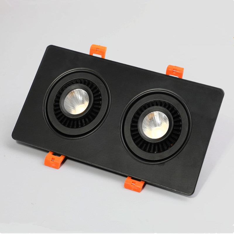 360 Angle Rotatable LED COB Recessed Downlight 10W 14W 20W 24W LED Ceiling Spot Light for Picture TV Background AC110V 220V