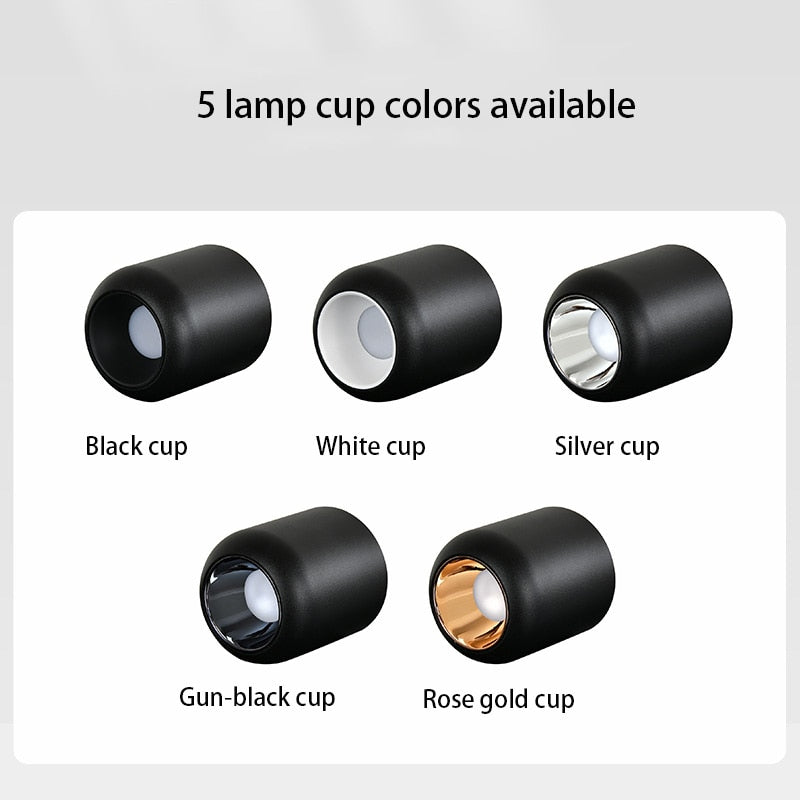 Saiyo Led Downlight Surface Mounted Lamp 110V 220V Ceiling lamp 8W Aluminum Down Light Bedroom Kitchen Indoor Lighting