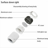 Saiyo Led Downlight Surface Mounted Lamp 110V 220V Ceiling lamp 8W Aluminum Down Light Bedroom Kitchen Indoor Lighting