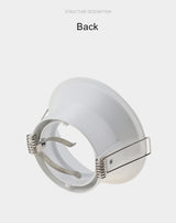 Anti-Glare Round/Square MR16/GU10 Housing Led Spot Light Bulb Holder Recessed Light Fixtures Downlight Frame