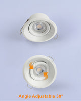 Anti-Glare Round/Square MR16/GU10 Housing Led Spot Light Bulb Holder Recessed Light Fixtures Downlight Frame