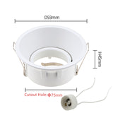 Anti-Glare Round/Square MR16/GU10 Housing Led Spot Light Bulb Holder Recessed Light Fixtures Downlight Frame