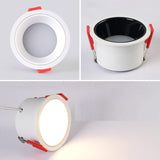 Saiyo Led spotlights Recessed Downlight 5W 7W 12W 15W No Flicker Deep Glare Round White Ceiling lamp Spots