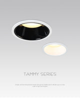 Saiyo Led spotlights Recessed Downlight 5W 7W 12W 15W No Flicker Deep Glare Round White Ceiling lamp Spots