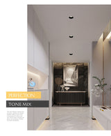 Saiyo Led spotlights Recessed Downlight 5W 7W 12W 15W No Flicker Deep Glare Round White Ceiling lamp Spots