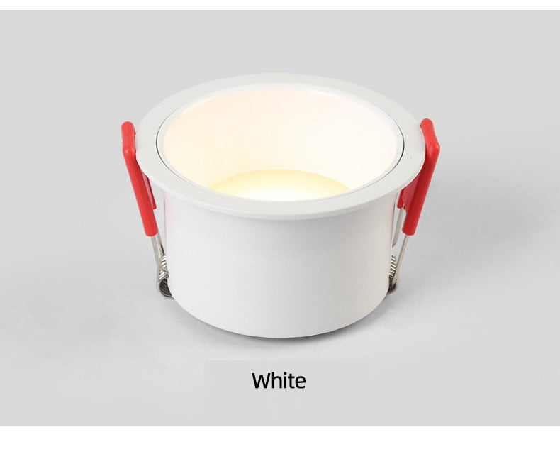 Saiyo Led spotlights Recessed Downlight 5W 7W 12W 15W No Flicker Deep Glare Round White Ceiling lamp Spots