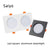 Square downlight Recessed LED Ceiling lamp Downlight 7W/9W/12W/2X7W/2X9W/2X12W White tBlack Kitchen indoor lighting Led lamp light