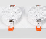 Square downlight Recessed LED Ceiling lamp Downlight 7W/9W/12W/2X7W/2X9W/2X12W White tBlack Kitchen indoor lighting Led lamp light