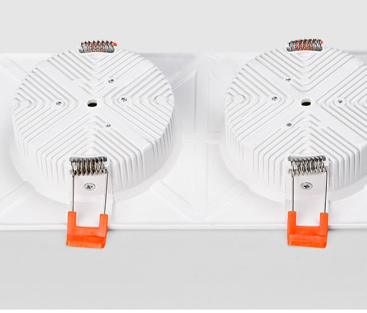 Square downlight Recessed LED Ceiling lamp Downlight 7W/9W/12W/2X7W/2X9W/2X12W White tBlack Kitchen indoor lighting Led lamp light