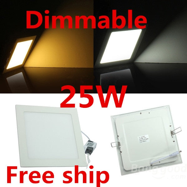 LED Ceiling Downlight Natural white/Warm White/Cold White AC110-220V led panel light with driver 25W Dimmable 2 Years Warranty
