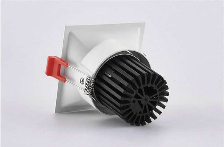 Dimmable Anti-Glare Recessed LED Downlights 7W 10W 12W COB LED Ceiling AC85~265V LED Ceiling Lamps Indoor Lighting