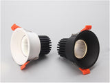 Dimmable Anti-Glare Recessed LED Downlights 7W 10W 12W COB LED Ceiling AC85~265V LED Ceiling Lamps Indoor Lighting