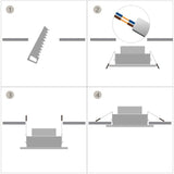 Dimmable Anti-Glare Recessed LED Downlights 7W 10W 12W COB LED Ceiling AC85~265V LED Ceiling Lamps Indoor Lighting