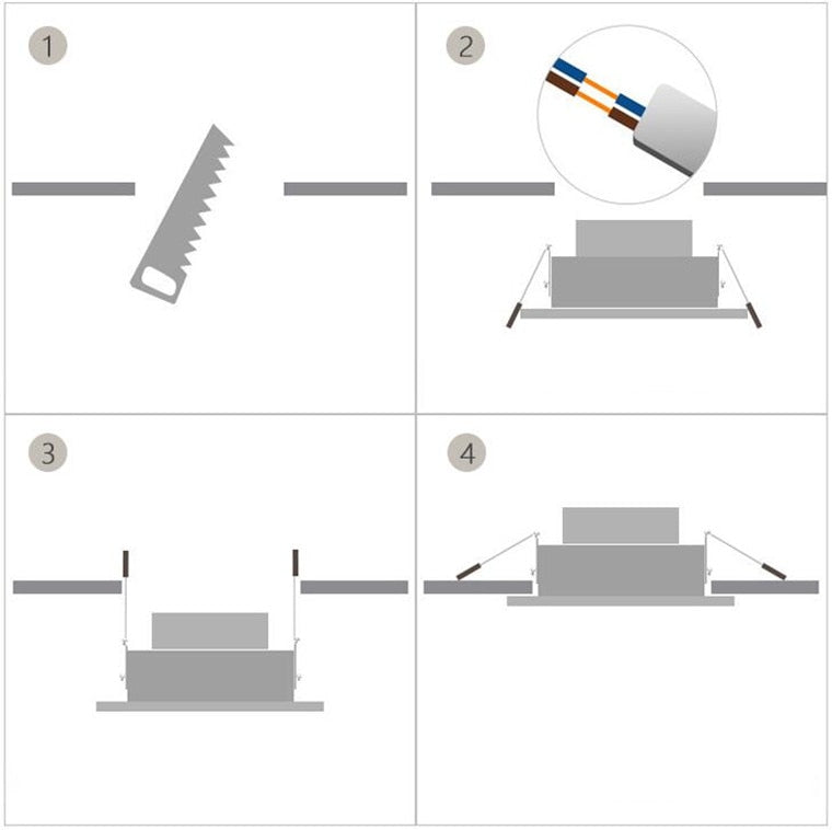 Dimmable Anti-Glare Recessed LED Downlights 7W 10W 12W COB LED Ceiling AC85~265V LED Ceiling Lamps Indoor Lighting