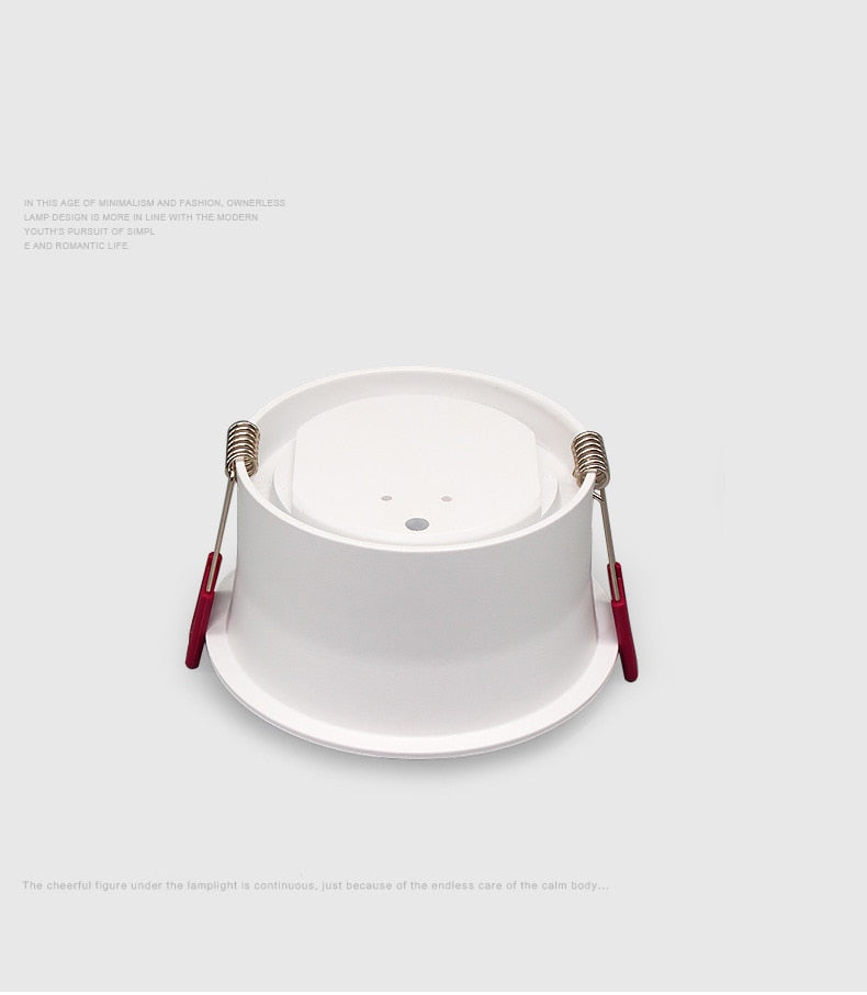 Recessed Round LED Dimmable Anti-Glare Downlight 5W/7W/9W/12W/15W Ceiling light AC85~265V Background Lamp Indoor Lighting