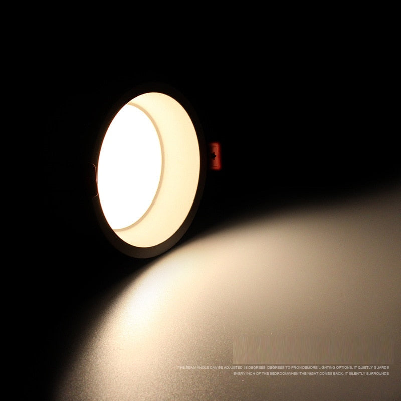 Recessed Round LED Dimmable Anti-Glare Downlight 5W/7W/9W/12W/15W Ceiling light AC85~265V Background Lamp Indoor Lighting