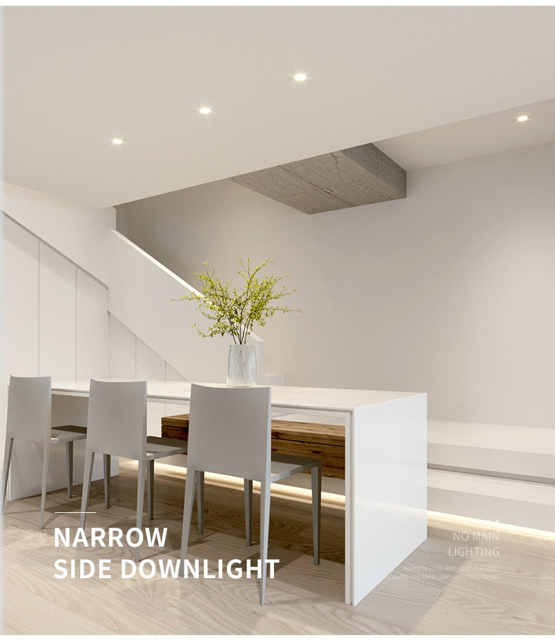 Recessed Round LED Dimmable Anti-Glare Downlight 5W/7W/9W/12W/15W Ceiling light AC85~265V Background Lamp Indoor Lighting