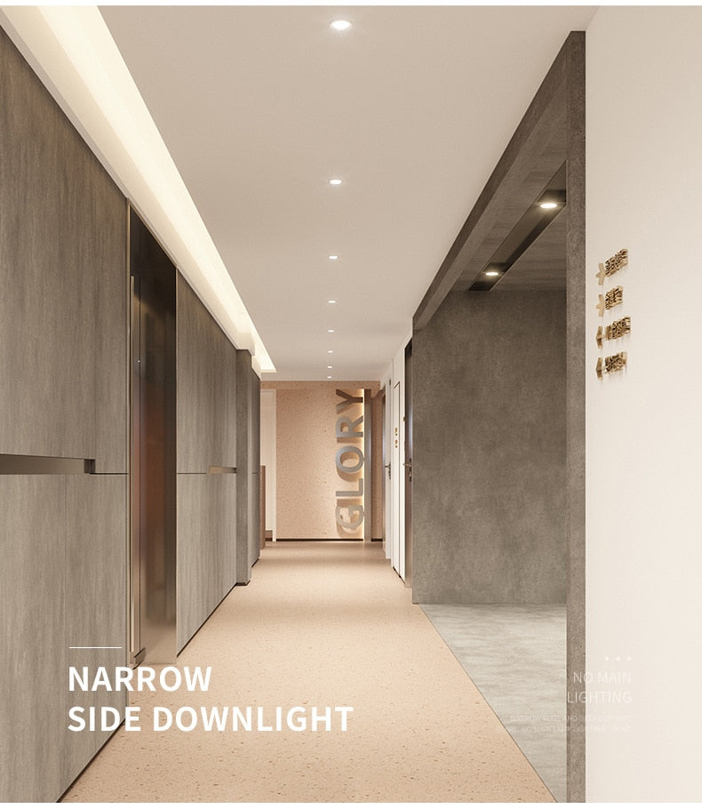 Recessed Round LED Dimmable Anti-Glare Downlight 5W/7W/9W/12W/15W Ceiling light AC85~265V Background Lamp Indoor Lighting