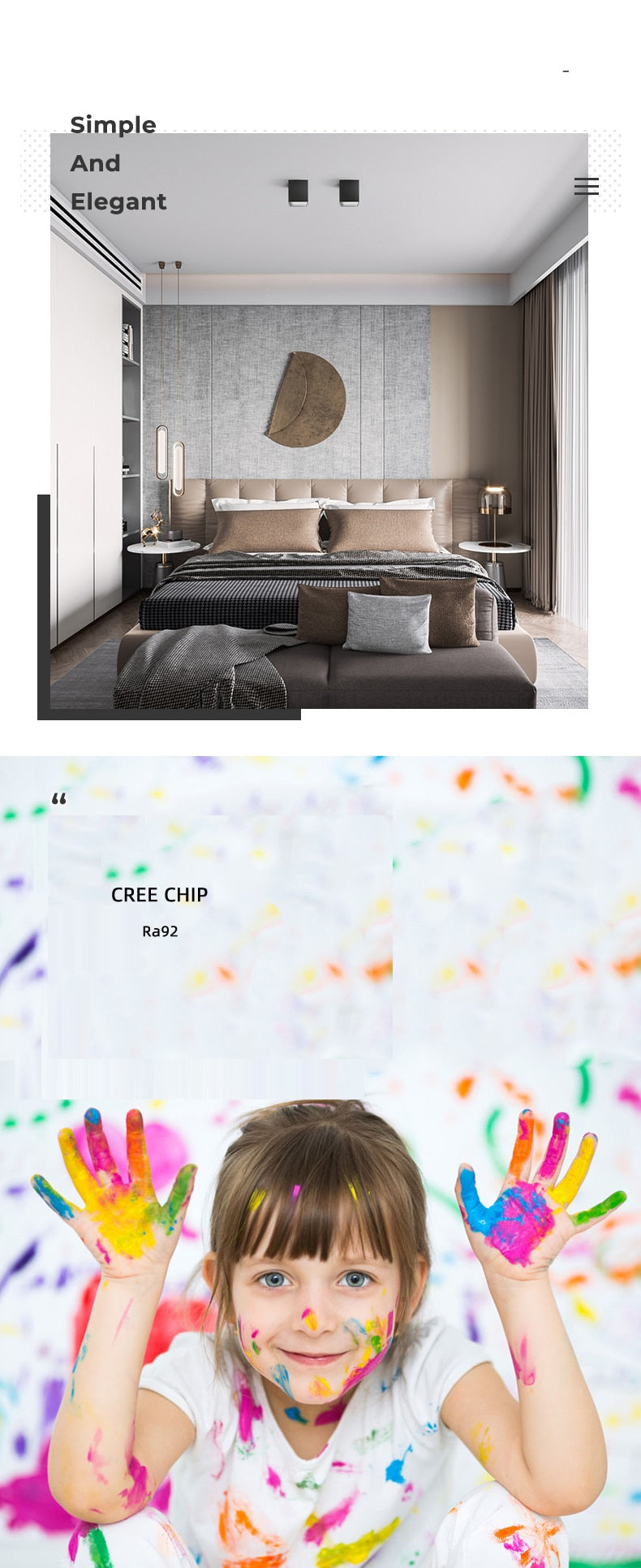 Square Surface Mounted LED Downlights 7W 14W LED Ceiling Lamp Spot Lights AC85- 265V indoor lighting