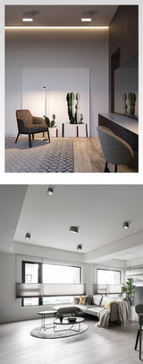 Square Surface Mounted LED Downlights 7W 14W LED Ceiling Lamp Spot Lights AC85- 265V indoor lighting