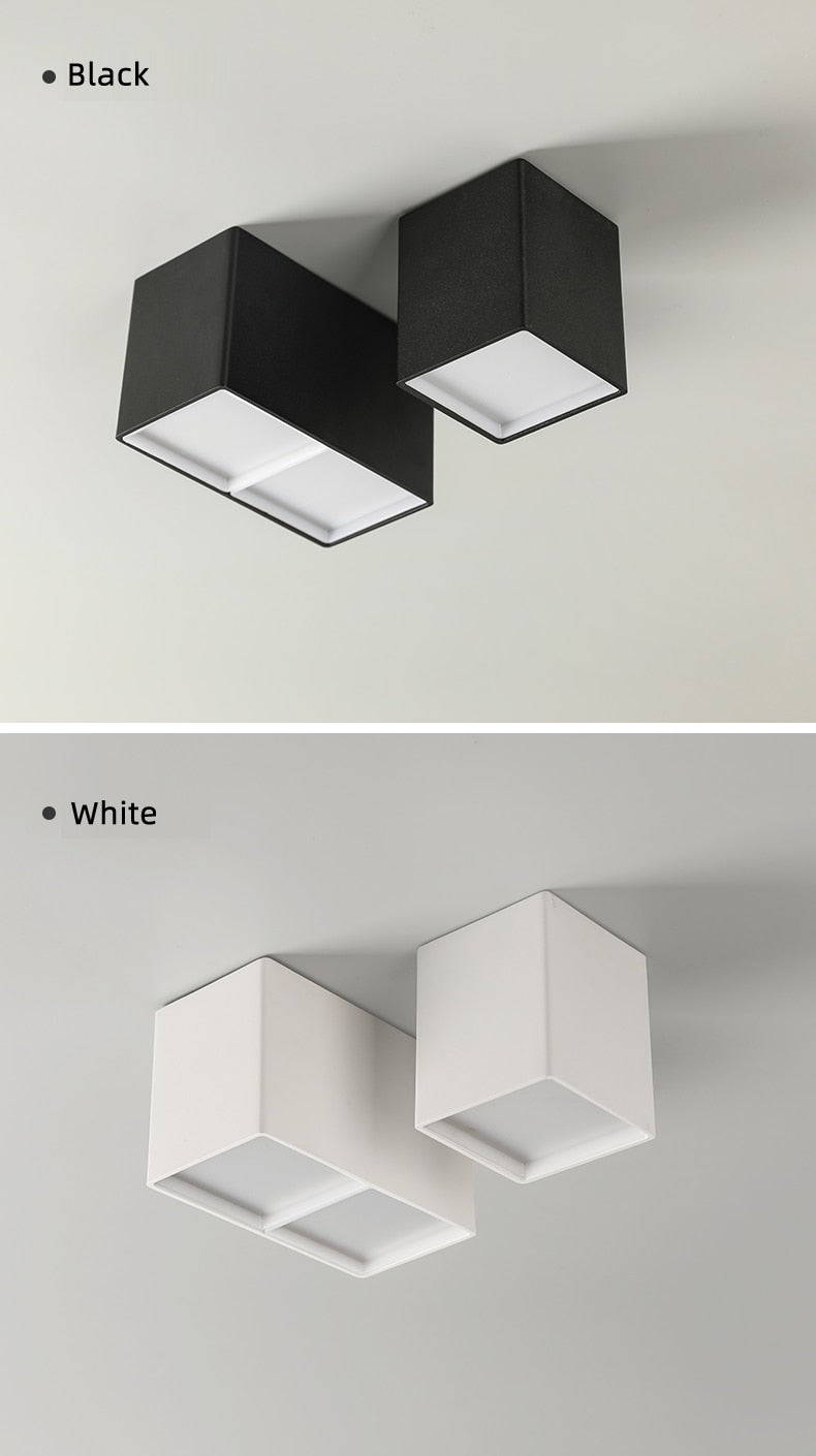 Square Surface Mounted LED Downlights 7W 14W LED Ceiling Lamp Spot Lights AC85- 265V indoor lighting