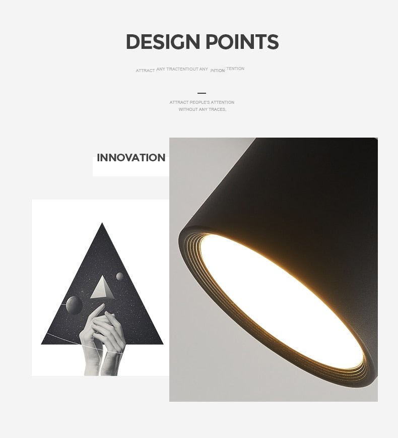 Led Surface Mounted Ceiling Downlight Aluminum 5W 9W 12W Spot Light for Foyer Living Room AC 90-260V Indoor Lighting