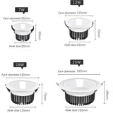 Downlight led ceiling light embedded anti-glare spotlight led villa luxury high-end club cob project spotlight