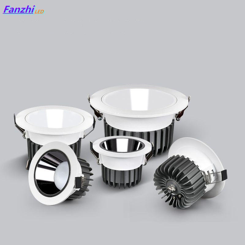 Downlight led ceiling light embedded anti-glare spotlight led villa luxury high-end club cob project spotlight