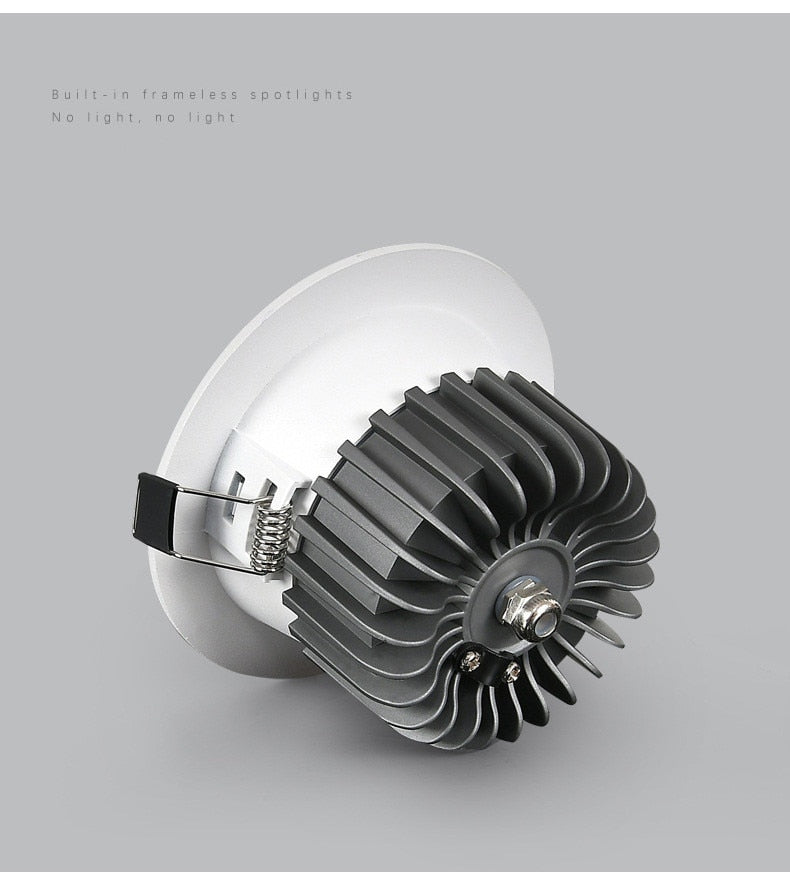 Downlight led ceiling light embedded anti-glare spotlight led villa luxury high-end club cob project spotlight