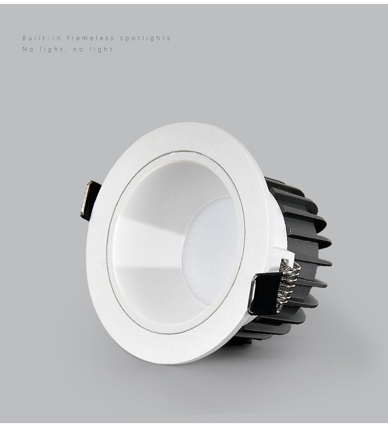 Downlight led ceiling light embedded anti-glare spotlight led villa luxury high-end club cob project spotlight