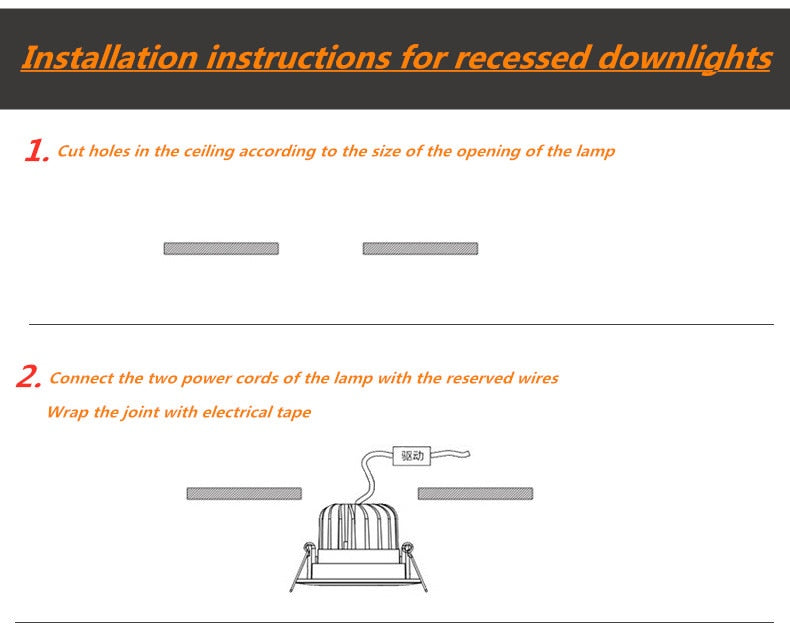 Downlight led ceiling light embedded anti-glare spotlight led villa luxury high-end club cob project spotlight