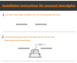 Downlight led ceiling light embedded anti-glare spotlight led villa luxury high-end club cob project spotlight