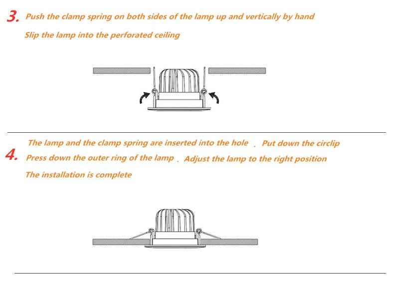 Downlight led ceiling light embedded anti-glare spotlight led villa luxury high-end club cob project spotlight